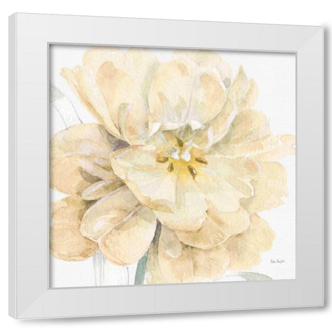 Spring Meadow V Cream White Modern Wood Framed Art Print by Audit, Lisa