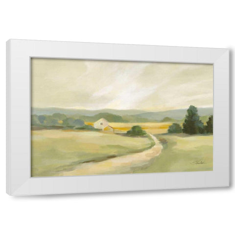 Sage Hills Barn Crop White Modern Wood Framed Art Print by Vassileva, Silvia
