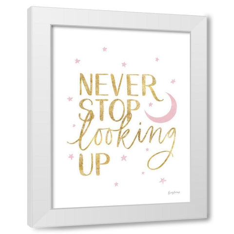 Little Child I Gold White Modern Wood Framed Art Print by Thorns, Becky