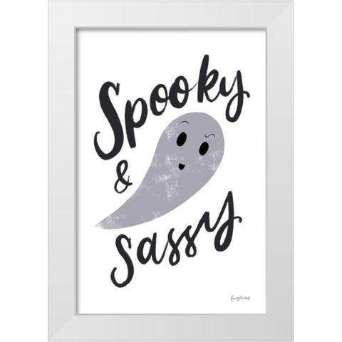 Sophisticated Spooky IB White Modern Wood Framed Art Print by Thorns, Becky