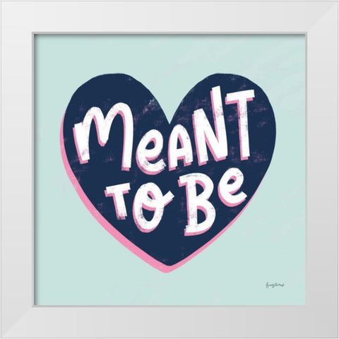 Love Letters II White Modern Wood Framed Art Print by Thorns, Becky