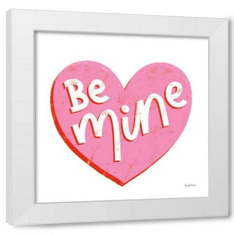Love Letters VII White Modern Wood Framed Art Print by Thorns, Becky