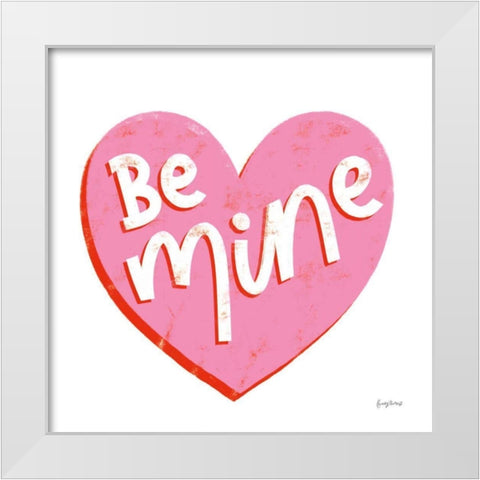 Love Letters VII White Modern Wood Framed Art Print by Thorns, Becky