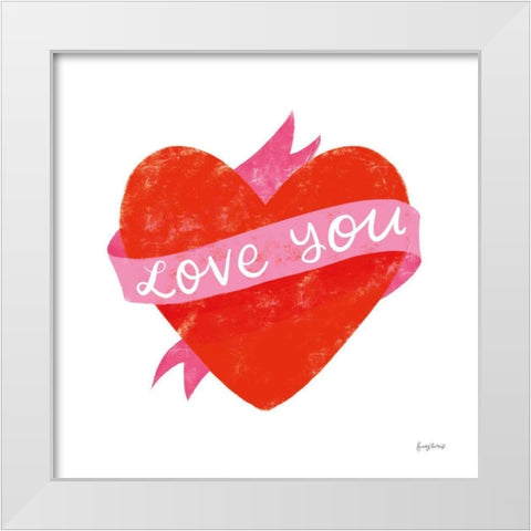 Love Letters VIII White Modern Wood Framed Art Print by Thorns, Becky