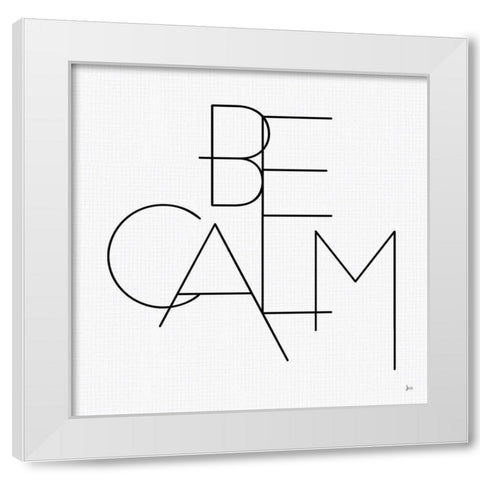 Calm I White White Modern Wood Framed Art Print by Aiken, Jess