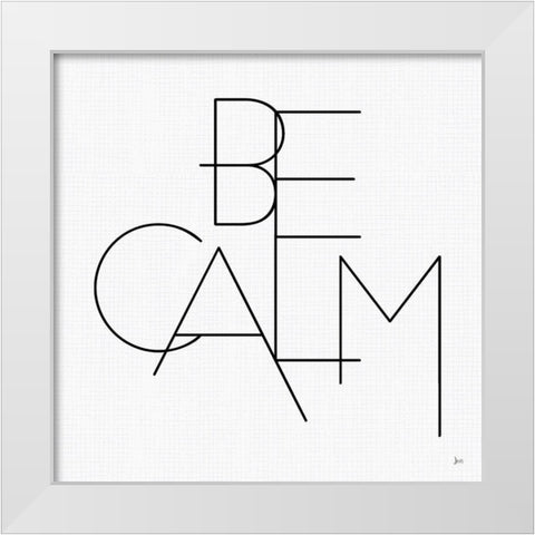 Calm I White White Modern Wood Framed Art Print by Aiken, Jess