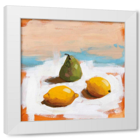 Fruit and Cheer II White Modern Wood Framed Art Print by Munger, Pamela