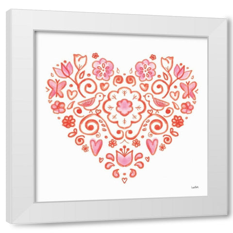 Kindness II White Modern Wood Framed Art Print by York, Leah