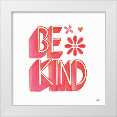 Kindness V White Modern Wood Framed Art Print by York, Leah