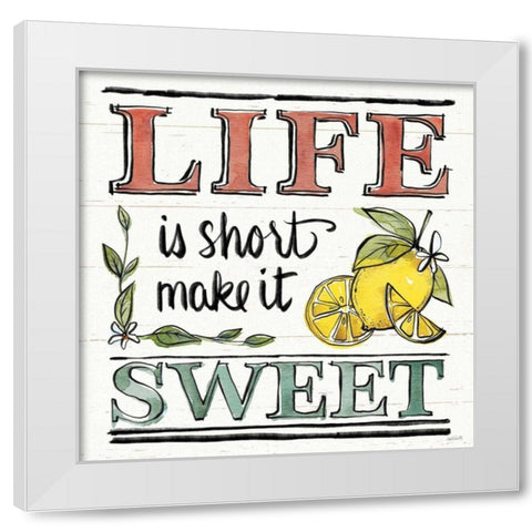 Lemonade Stand V White Modern Wood Framed Art Print by Tavoletti, Anne