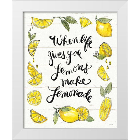 Lemonade Stand VIII White Modern Wood Framed Art Print by Tavoletti, Anne