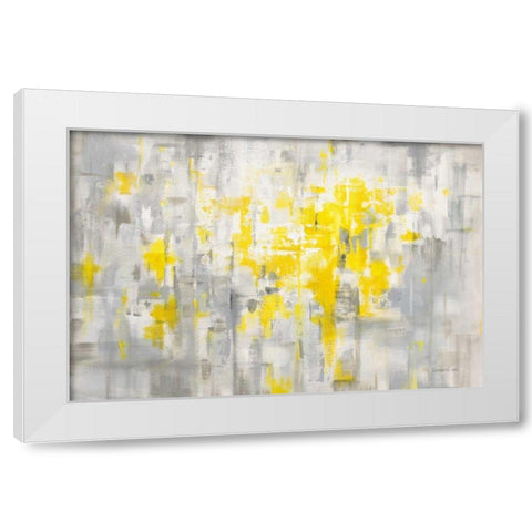 Cirrus White Modern Wood Framed Art Print by Nai, Danhui