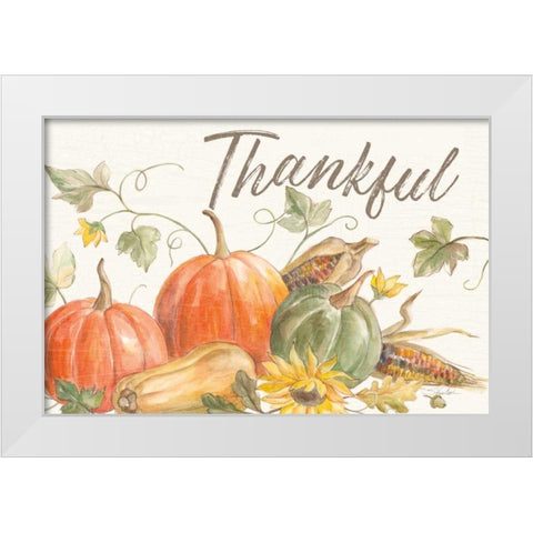 Happy Harvest I White Modern Wood Framed Art Print by Vassileva, Silvia