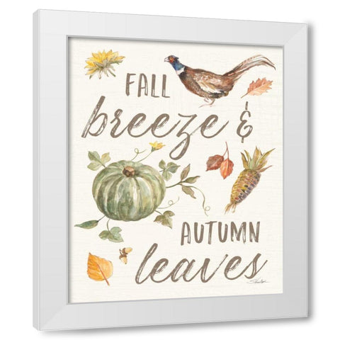 Happy Harvest V White Modern Wood Framed Art Print by Vassileva, Silvia