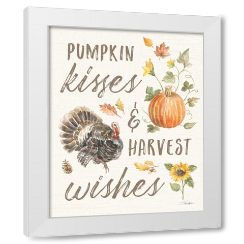 Happy Harvest VI White Modern Wood Framed Art Print by Vassileva, Silvia