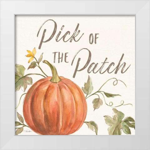 Happy Harvest VIII White Modern Wood Framed Art Print by Vassileva, Silvia