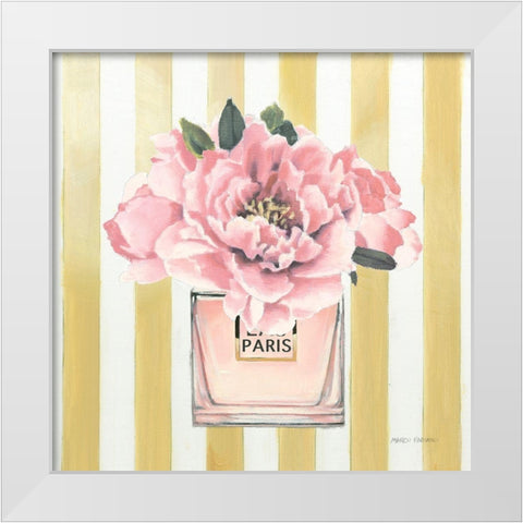 Forever Fashion Perfume White Modern Wood Framed Art Print by Fabiano, Marco