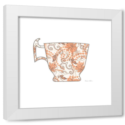 Bright Garden Cafe III White Modern Wood Framed Art Print by Aldrich, Belinda