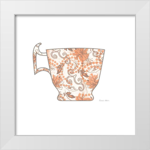 Bright Garden Cafe III White Modern Wood Framed Art Print by Aldrich, Belinda