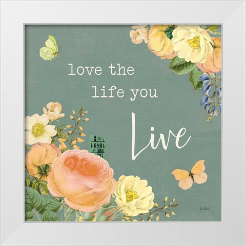 Garden District II Sage White Modern Wood Framed Art Print by Pertiet, Katie