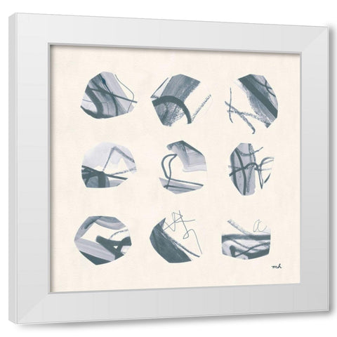 Tempest I Soft Blue White Modern Wood Framed Art Print by Hershey, Moira