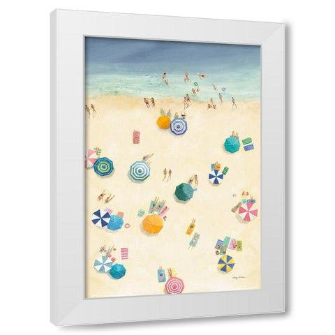 Summer Beach Fun II Bright White Modern Wood Framed Art Print by Tillmon, Avery