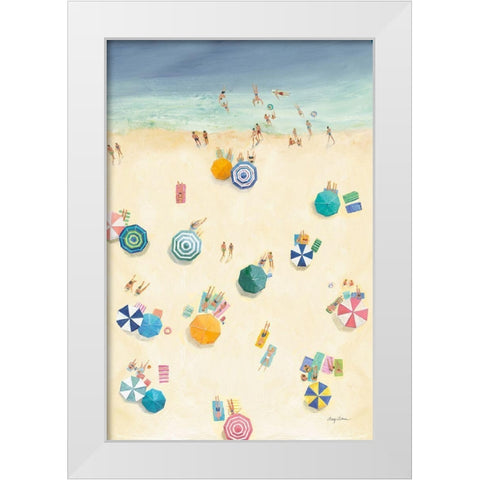 Summer Beach Fun II Bright White Modern Wood Framed Art Print by Tillmon, Avery