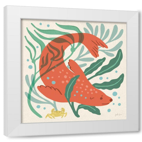 Under the Sea II White Modern Wood Framed Art Print by Penner, Janelle