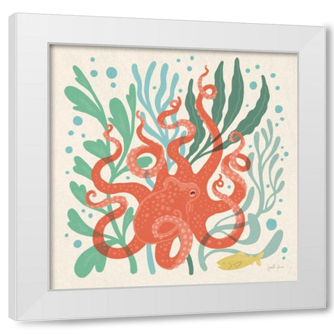 Under the Sea III White Modern Wood Framed Art Print by Penner, Janelle