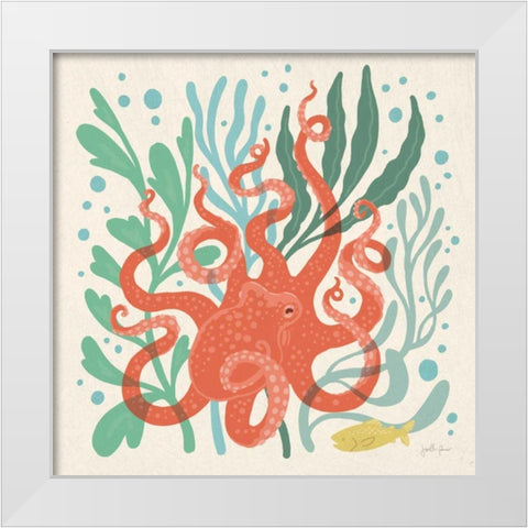 Under the Sea III White Modern Wood Framed Art Print by Penner, Janelle