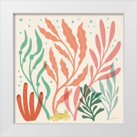 Under the Sea VII White Modern Wood Framed Art Print by Penner, Janelle