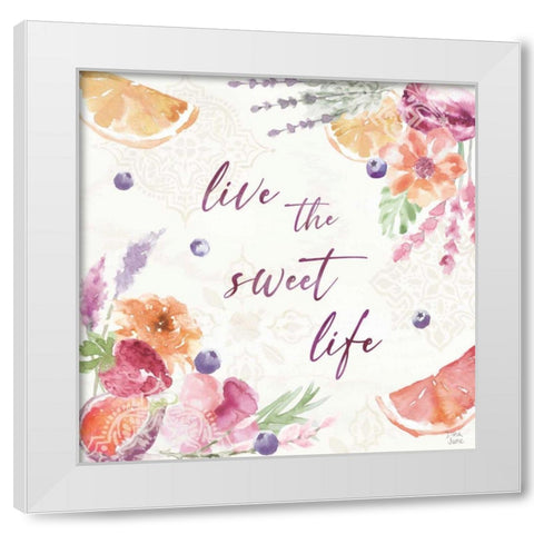 Classy Cocktails VII White Modern Wood Framed Art Print by June, Dina