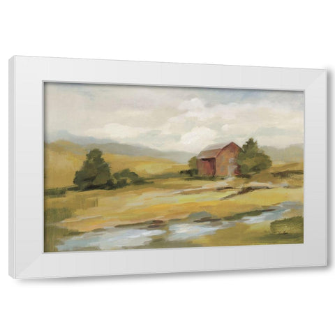 Springtime Farm Neutral White Modern Wood Framed Art Print by Vassileva, Silvia