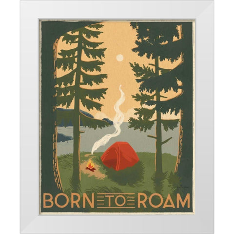 Born to Roam II White Modern Wood Framed Art Print by Penner, Janelle