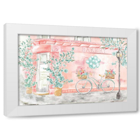 World Tour I White Modern Wood Framed Art Print by June, Dina