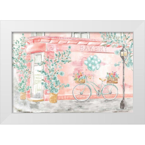 World Tour I White Modern Wood Framed Art Print by June, Dina