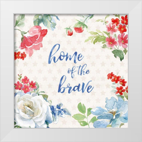 Americana Style V White Modern Wood Framed Art Print by Grove, Beth