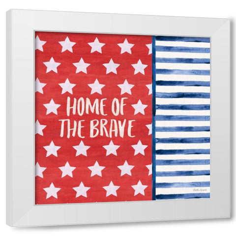 Americana Style VII White Modern Wood Framed Art Print by Grove, Beth