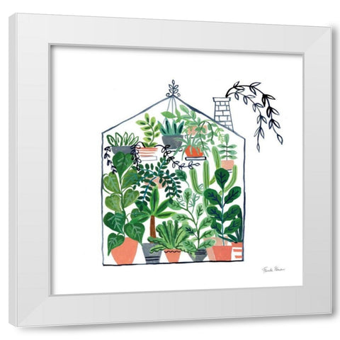 Greenhouse II White Modern Wood Framed Art Print by Paschke, Chris