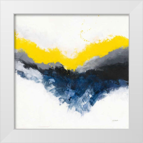 Cascade White Modern Wood Framed Art Print by Schick, Mike