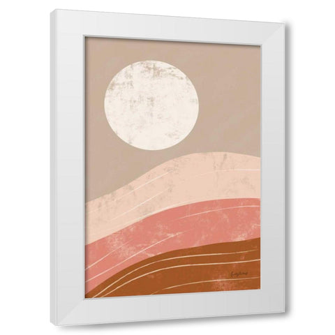 Desert Sunrise I White Modern Wood Framed Art Print by Paschke, Chris