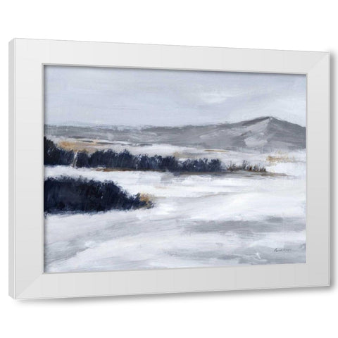 Cold Beauty White Modern Wood Framed Art Print by Munger, Pamela