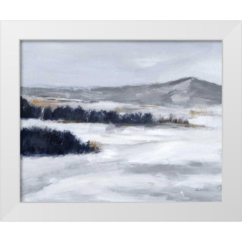 Cold Beauty White Modern Wood Framed Art Print by Munger, Pamela