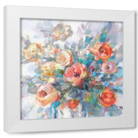 Ode to Spring White Modern Wood Framed Art Print by Nai, Danhui