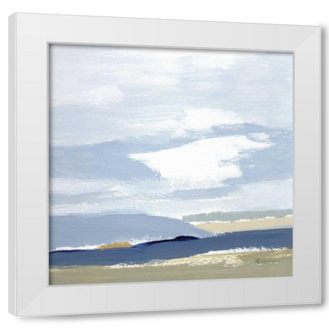This Land I White Modern Wood Framed Art Print by Munger, Pamela