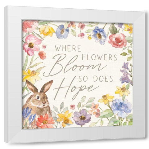 Happy Easter III White Modern Wood Framed Art Print by Vassileva, Silvia