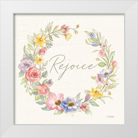 Happy Easter IV White Modern Wood Framed Art Print by Vassileva, Silvia