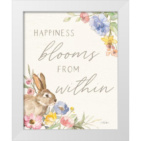 Happy Easter IX White Modern Wood Framed Art Print by Vassileva, Silvia