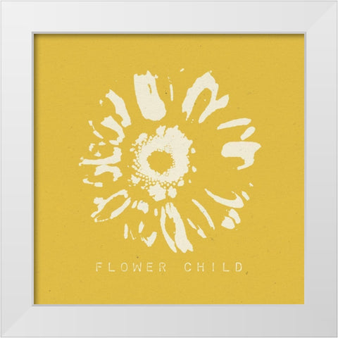 Fresh as a Daisy I White Modern Wood Framed Art Print by Wild Apple Portfolio