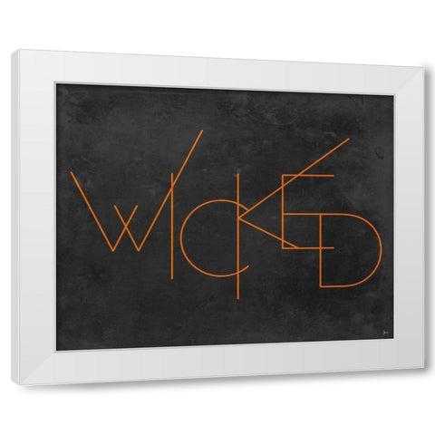 Haunted III White Modern Wood Framed Art Print by Aiken, Jess